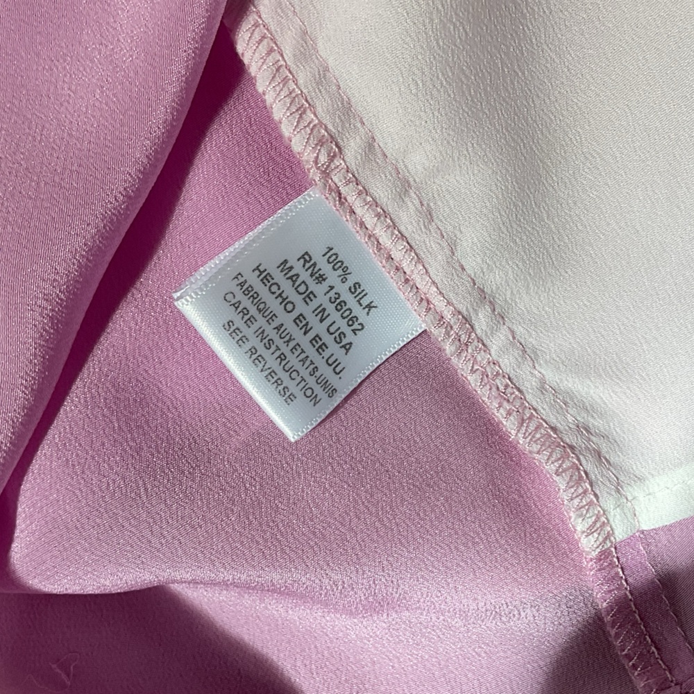 Lavender Brown lavender silk tunic, Large - Picture 5 of 6